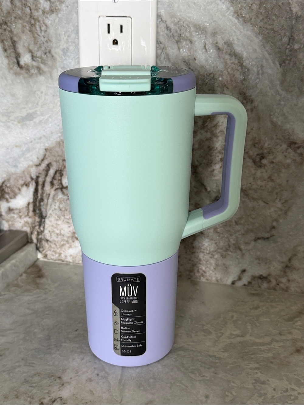 Brumate MÜV Travel Mug Lavender Haze Mint 35 oz